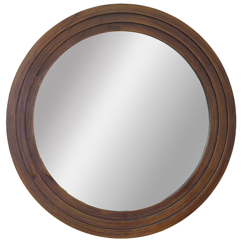 Brown Wooden Frame Mirror