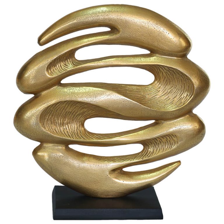Lava Sculpture Gold/Black