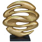 Lava Sculpture Gold/Black