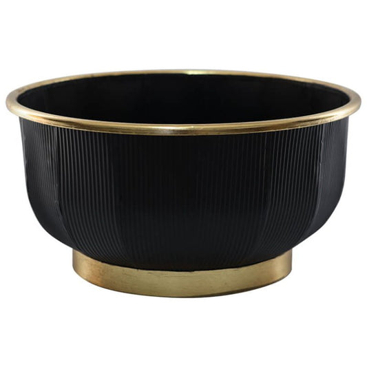 Black/Gold Line Vase