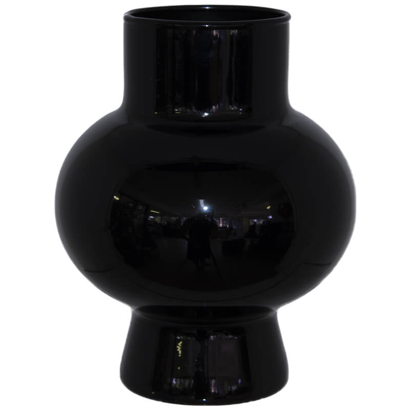 Black Saturn Vase