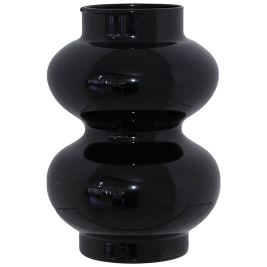 Black Double Ball Vase
