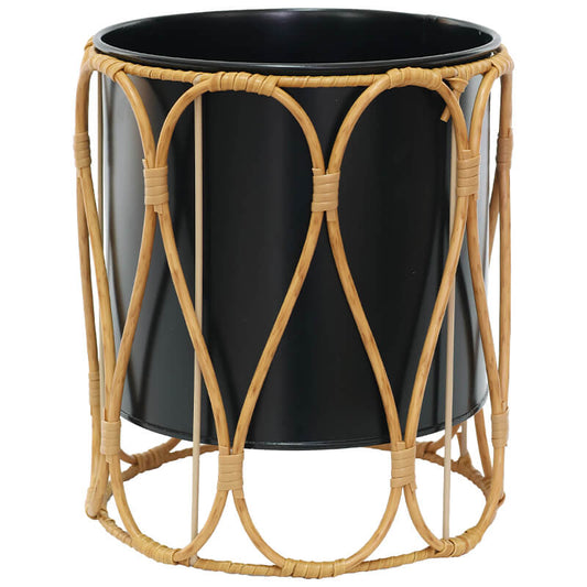 Maya Black Flower Pot