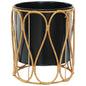 Maya Black Flower Pot