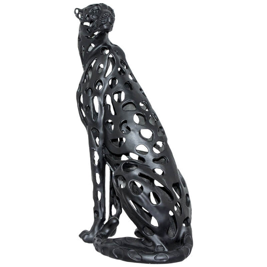Black Cheetah Sculptured