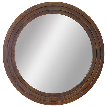 Brown Wooden Frame Mirror