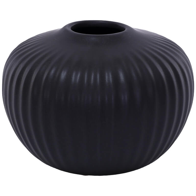 Satin Black Mini Vase